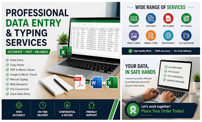do data entry and typing