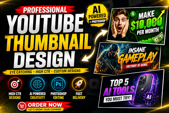 design eye catching youtube thumbnails using ai