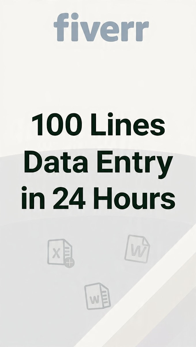 do fast and accurate data entry in excel, word and PDF