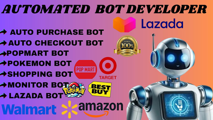 do auto purchase bot, auto checkout bot, auto buying bot, lazada bot, amazon bot