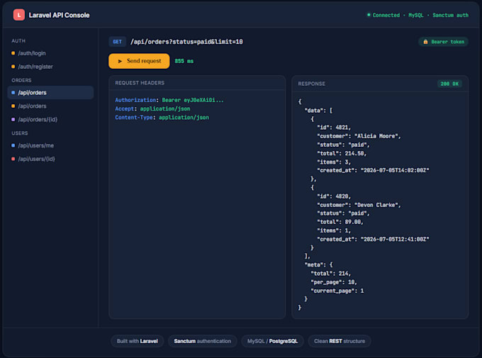 build a laravel rest API for your web or mobile app