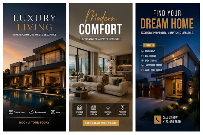 edit luxury real estate reels