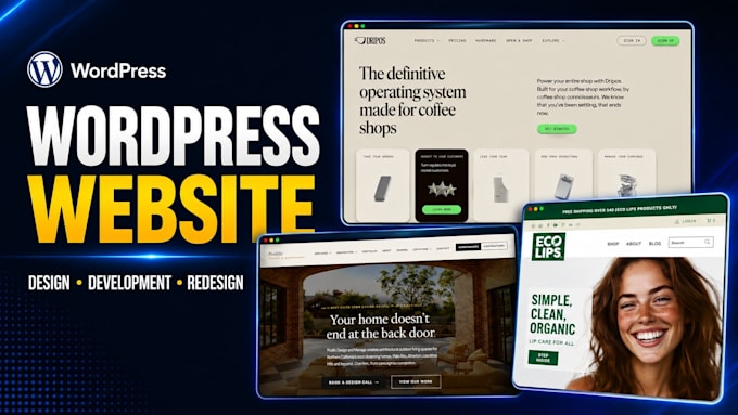 design, develop and redesign your wordpress website