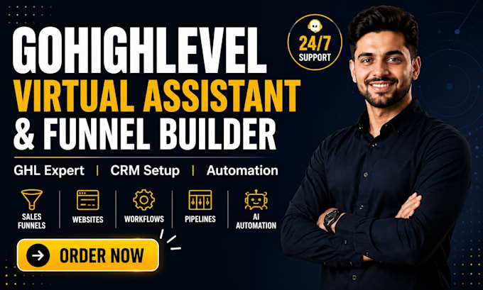 be your gohighlevel virtual assistant, ghl expert, go high level funnel builder