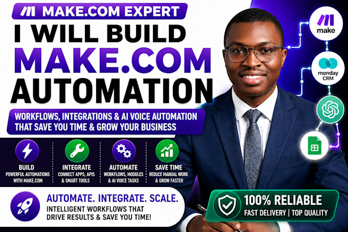 make com voice ai automation made com module as make com integration specialist