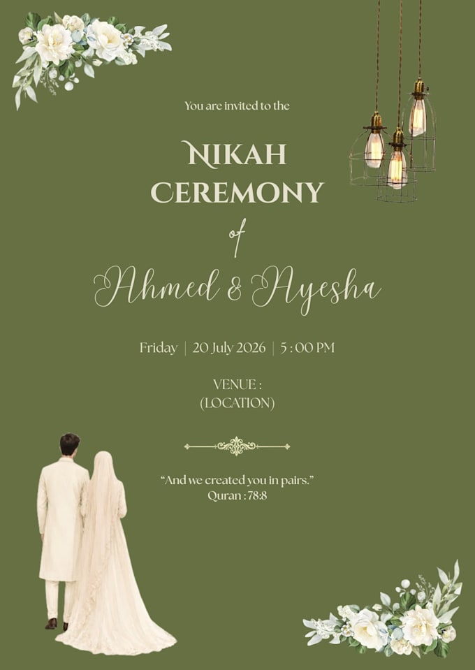 create a luxury digital invitation for any even