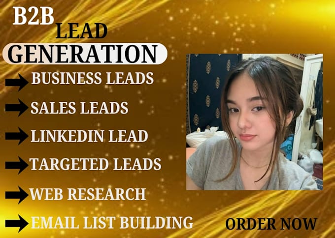 do b2b targeted lead generation, web research, and email list building
