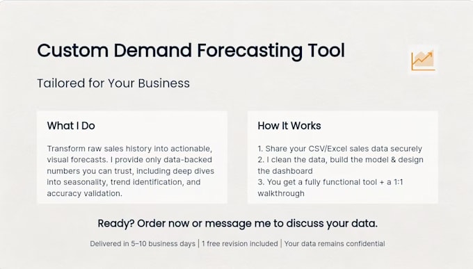 build a custom demand forecasting tool for your inventory