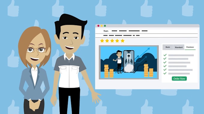 create animated explainer elearning course video and training video