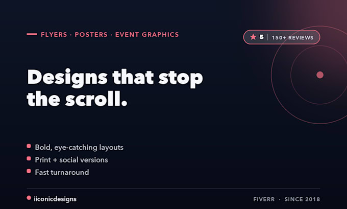 design a professional flyer, poster or event graphic