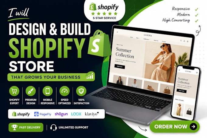 build a responsive shopify, wordpress or HTML CSS website
