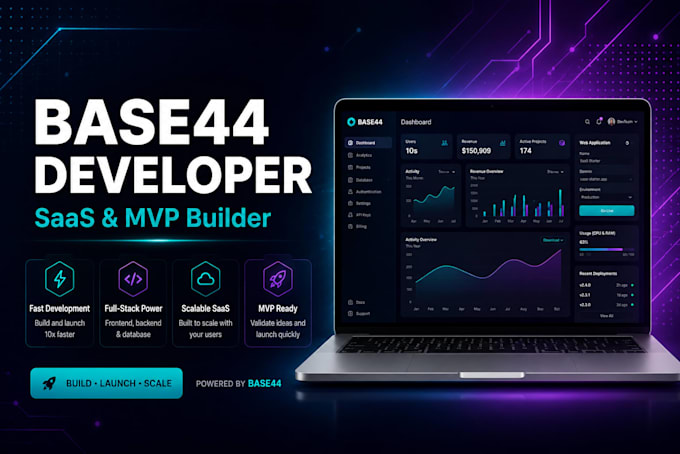 develop a saas application or mvp using base44 vibe coding