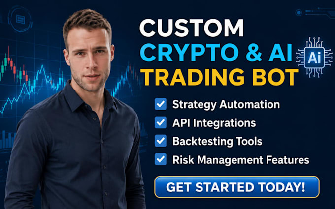 build custom crypto trading bot for binance, major exchange API integration