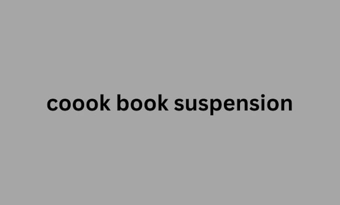do cooking book sspension