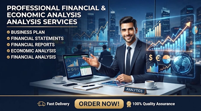 write financial reports, business plan and economic analysis