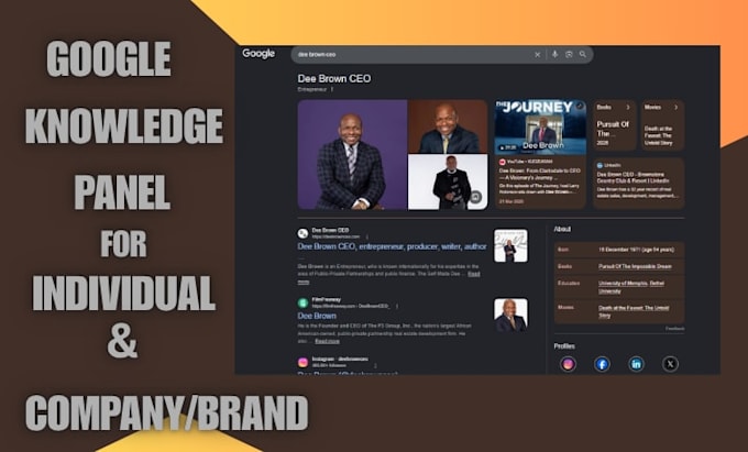 create a standard google knowledge panel, knowledgepanel for personal or brand