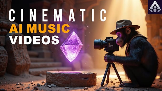 create unique ai generated music video and music visualization, lyrics animation