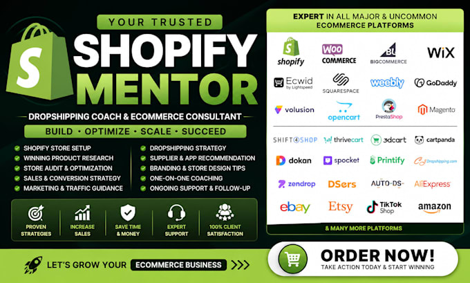 be your shopify mentor dropshipping coach and ecommerce consultant