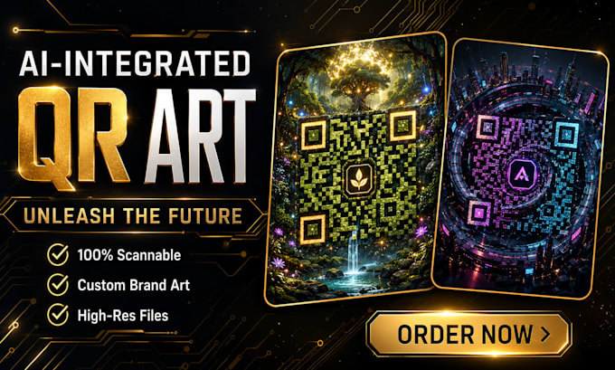 create custom artistic and creative ai qr code design