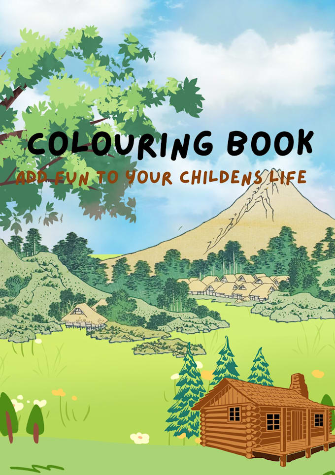 make and costumize the children colouring books and e book