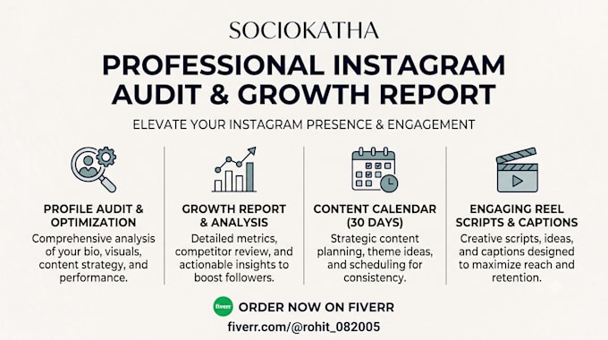 do a professional instagram audit and growth report