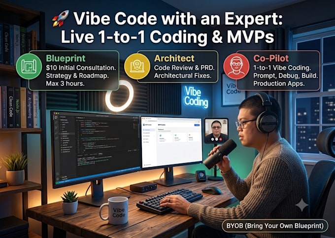 do an one hour vibe coding consultation with you