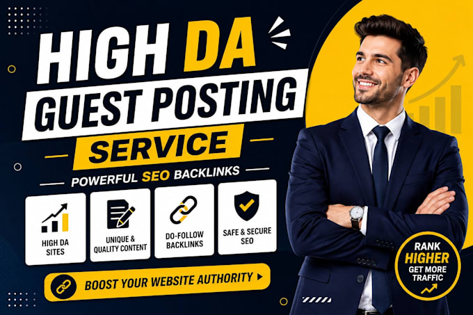 do high da90 dofollow guest post with contextual seo backlinks
