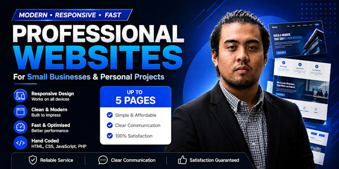 Build a custom modern responsive website for your business by Pebenitox ...
