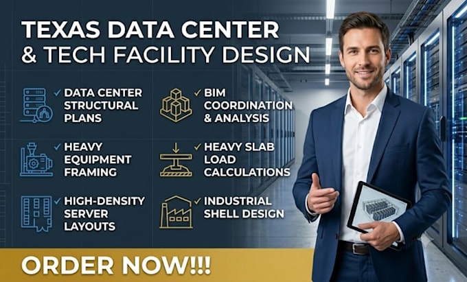 deliver texas data center structural plans and tech facility layout drawings