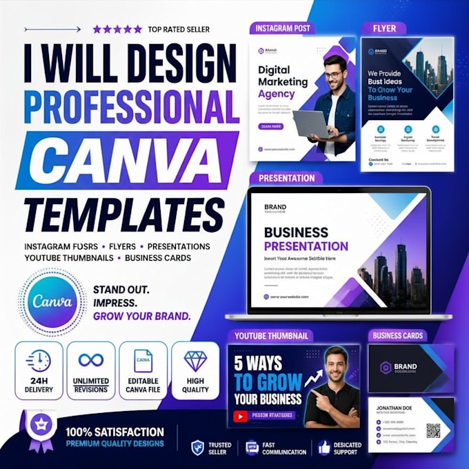 design professional canva presentations