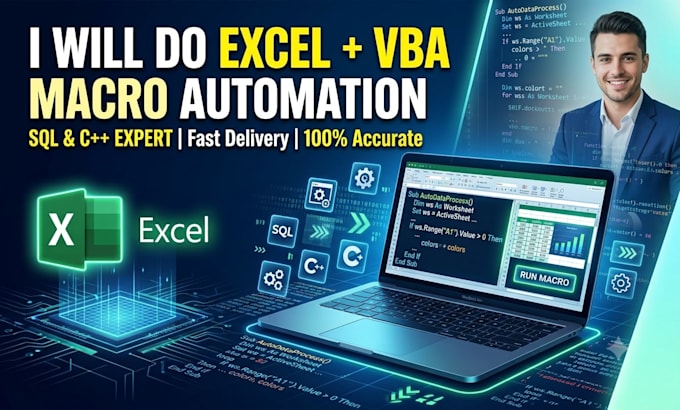 can create excel vba macros sql data entry and programming