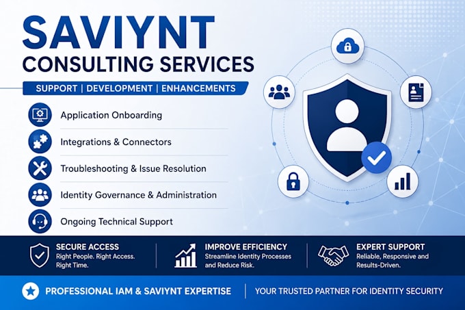 provide saviynt support, development and enhancement services