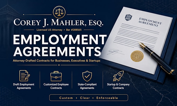 draft employment contracts for startups and companies