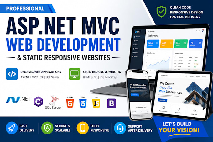 develop a custom asp net mvc web application