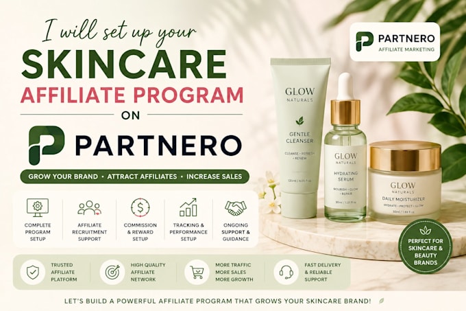 set up your skincare affiliate program on partnerstack