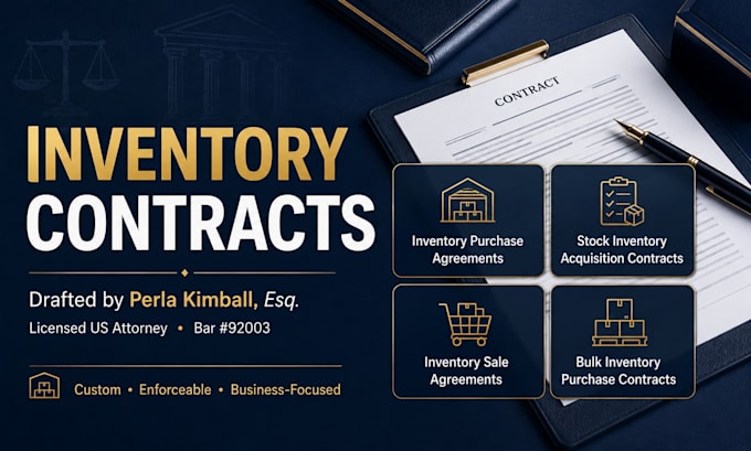 prepare a corporate stock inventory acquisition contract
