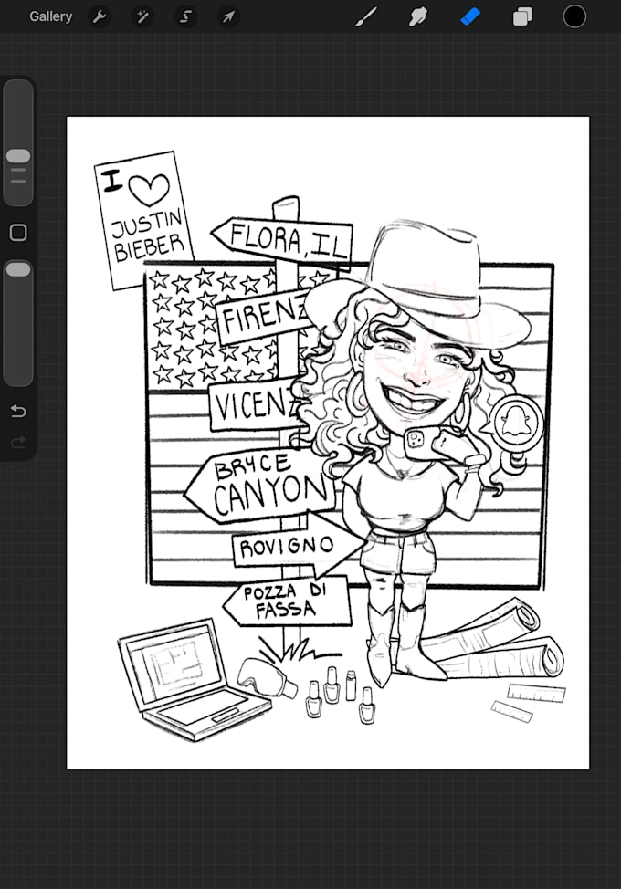 draw a personalized digital caricature