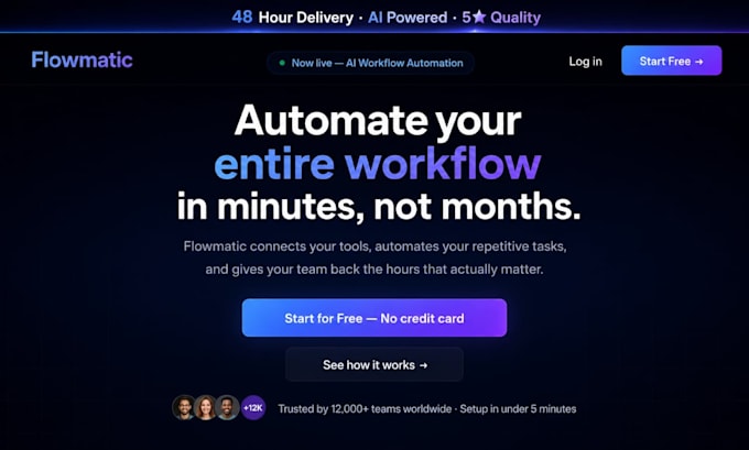 build a stunning ai powered website in 48 hours
