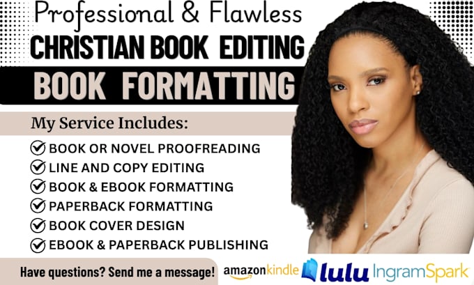 do christian book editing, proofread memoir, prayer journal, kdp book formatting