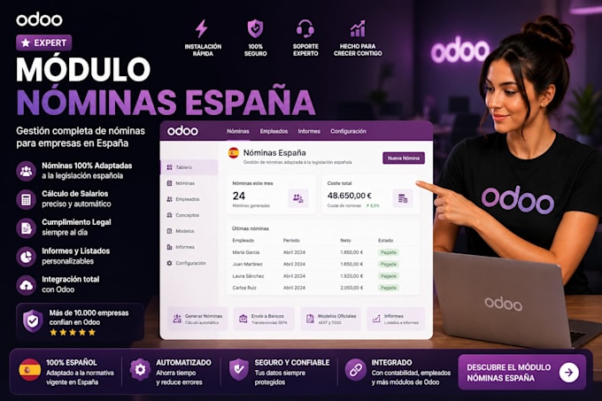 nominas españa odoo community 17