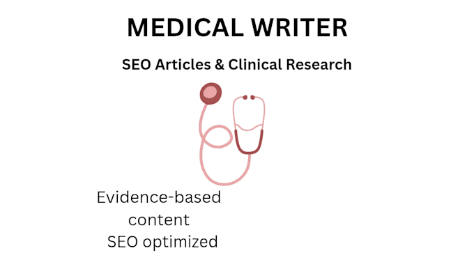 write medical articles and SEO health blog posts