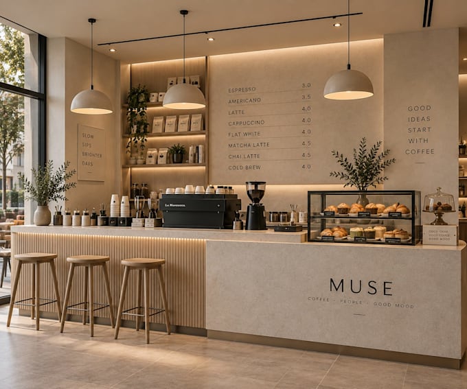 do modern luxury cafe and restaurant interior design