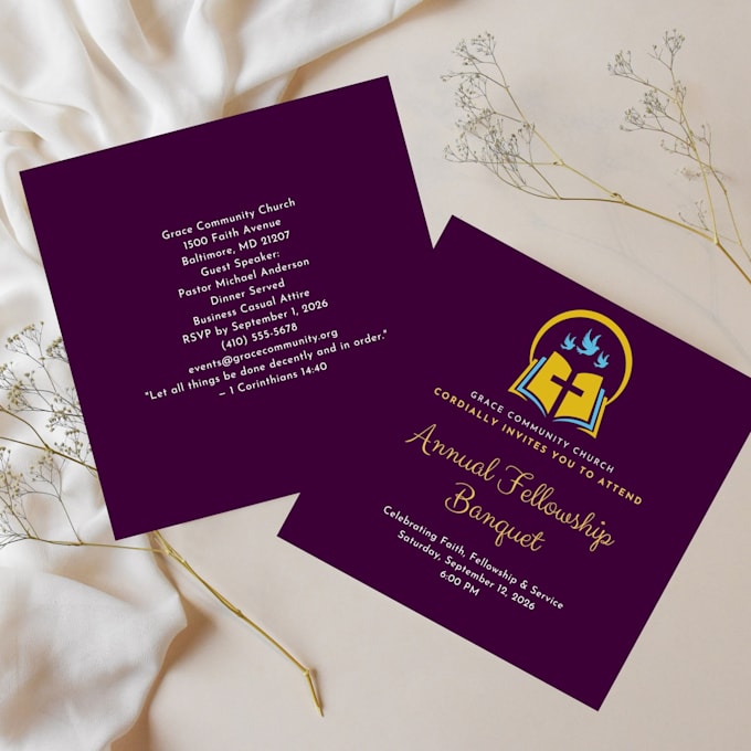 design a professional custom invitation