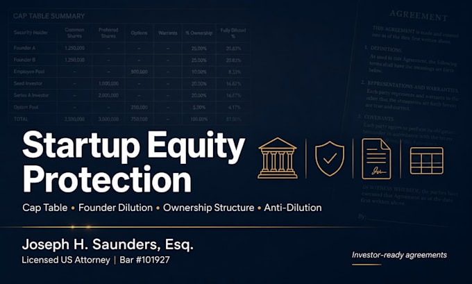 write a rock solid founder dilution protection and equity agreement