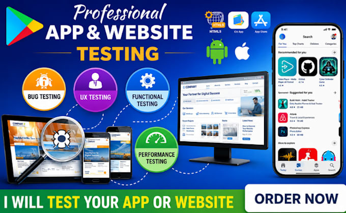 provide 15 testers beta testing, mobile app testing, website saas usability test