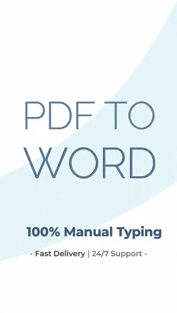 do fast and accurate PDF to word data entry