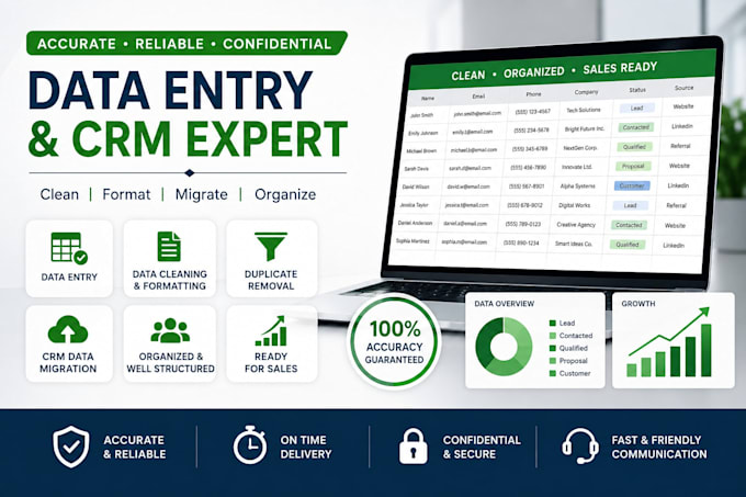 manage your data very carefully and  politely