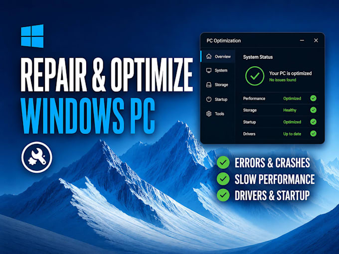 fix windows errors and optimize your PC performance