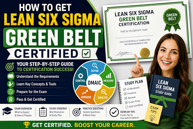 provide lean six sigma green belt coaching and mentoring