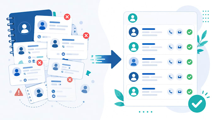 clean and deduplicate your CRM or contact list